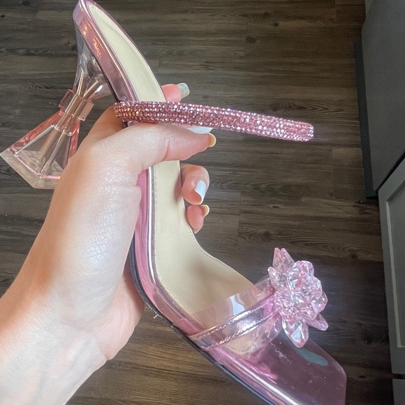 Mach & Mach Authentic Crystal Flower Slide Sandal (Women) - Picture 12 of 14